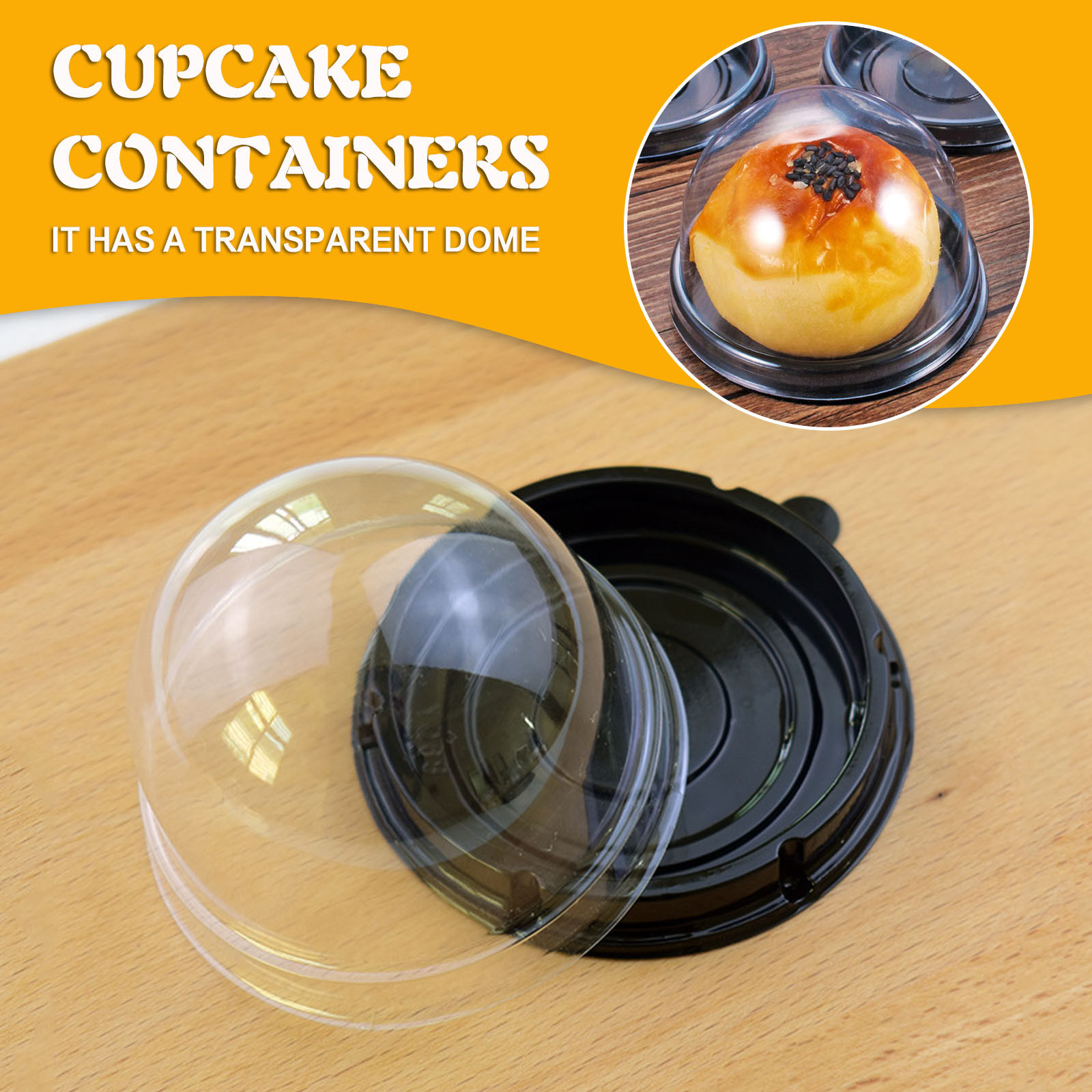 Egg Storage Holder - Contenitore per Torte Rotondo in Plastica