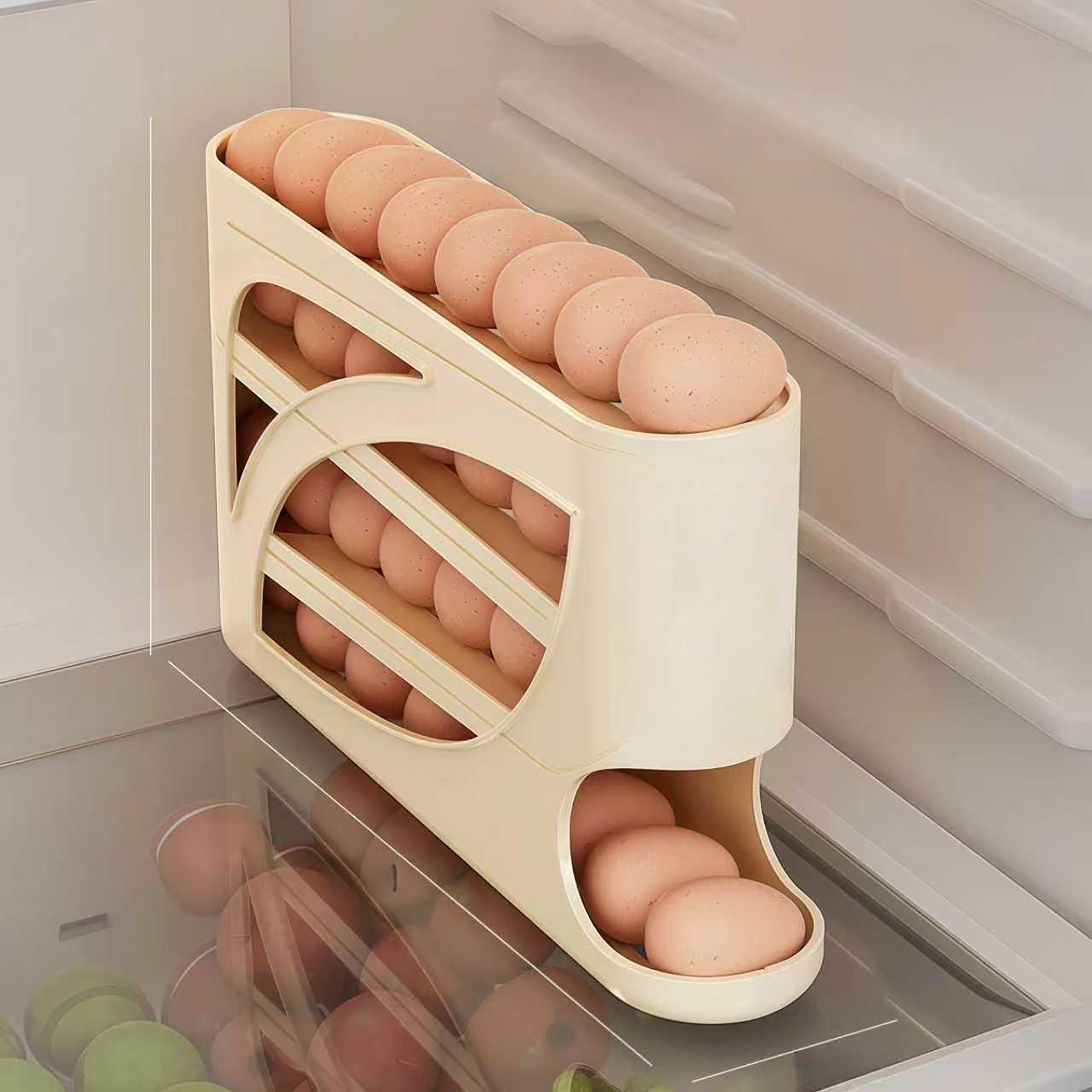 Egg Storage Holder - Dispenser per Uova Rotante per Frigorifero