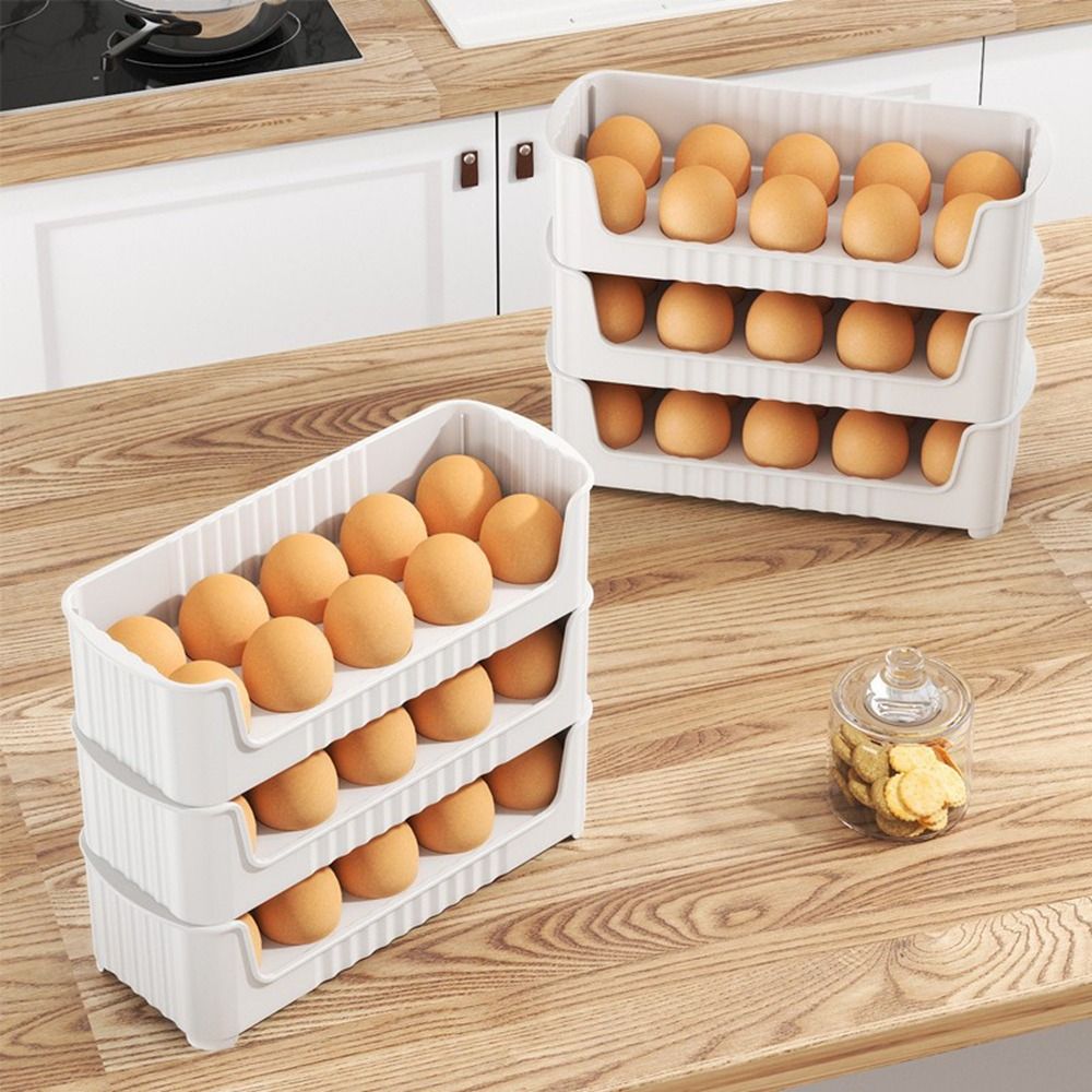 Egg Storage Holder - Vassoio portaoggetti per uova con porta