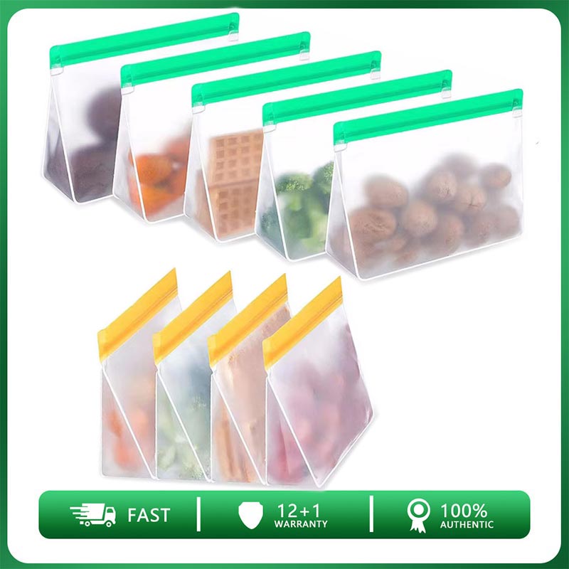 Food Storage Zip Lock Bags - Borsa riutilizzabile per la conservazione degli