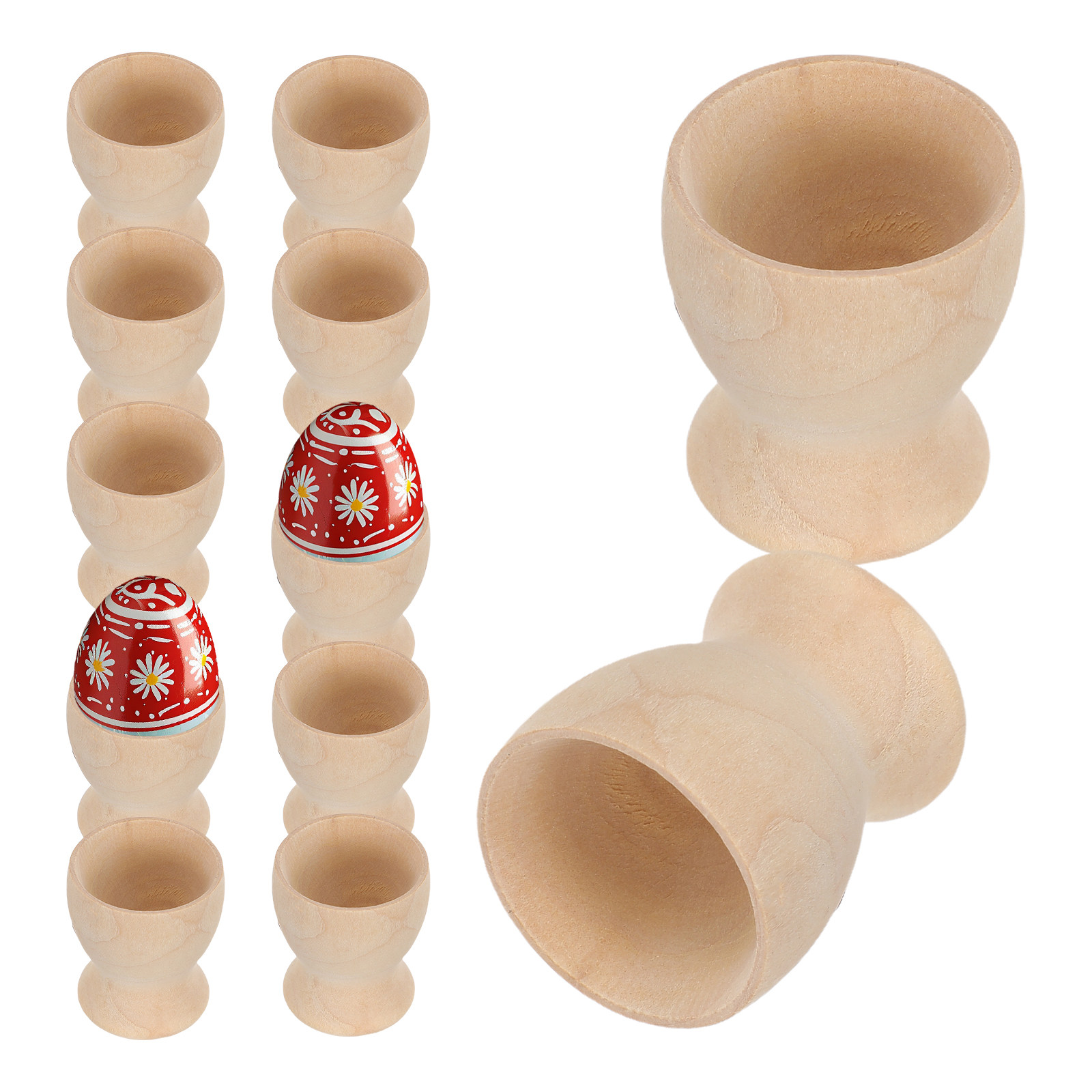 Set di 12 Portauova in Legno F - Egg Storage Holder recensione e prezzo