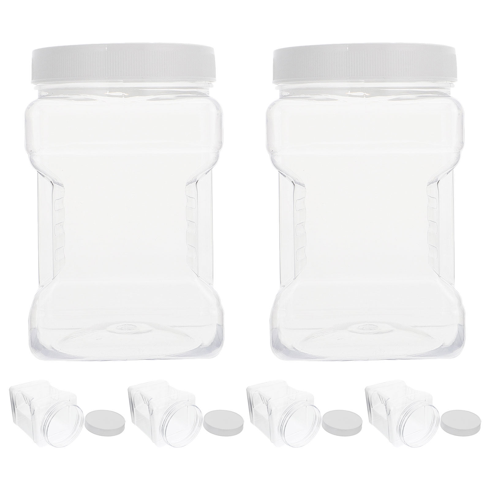 6 Barattoli Trasparenti per Co - Food Storage Square Containers recensione e prezzo