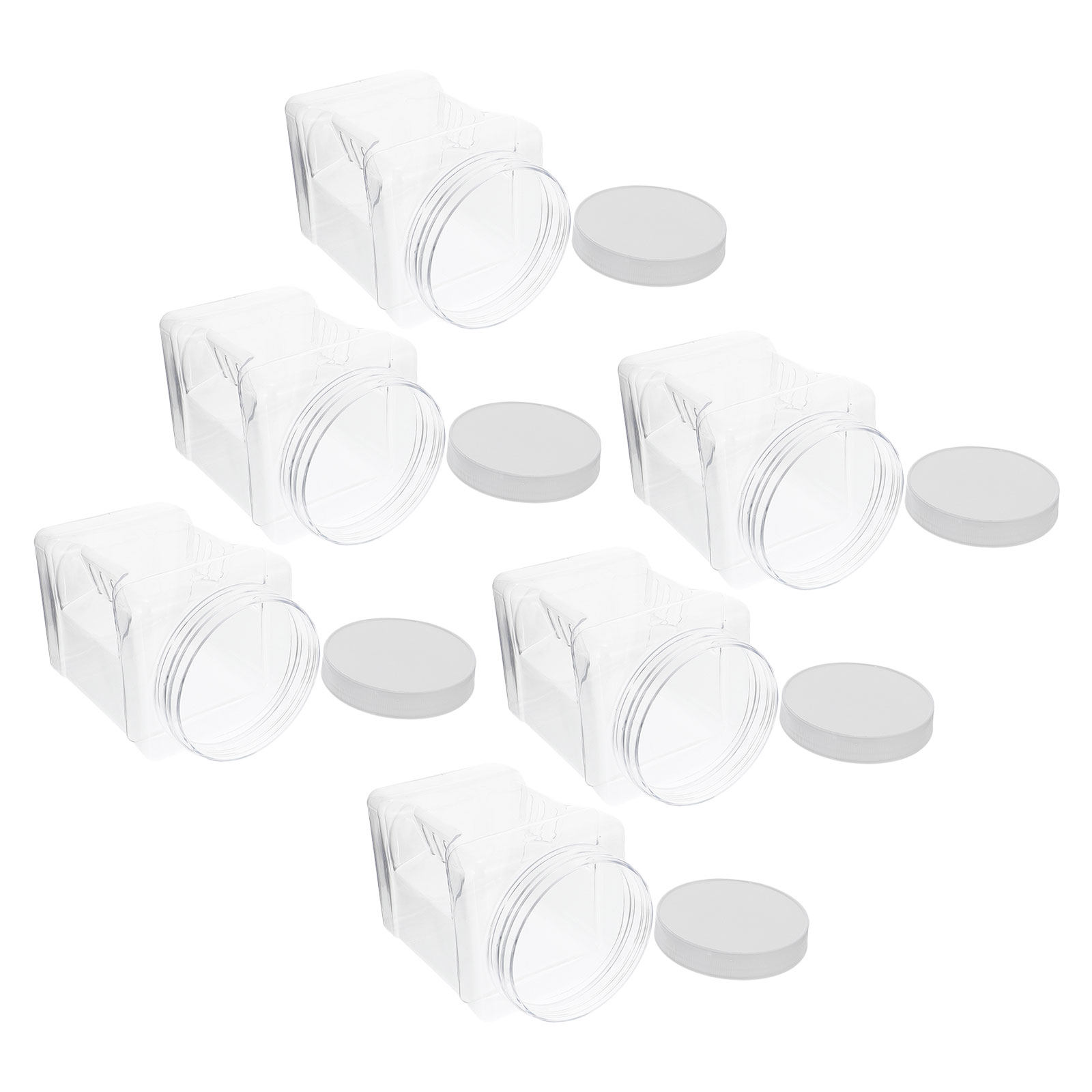 6 Barattoli Trasparenti per Co - Food Storage Square Containers recensione e prezzo