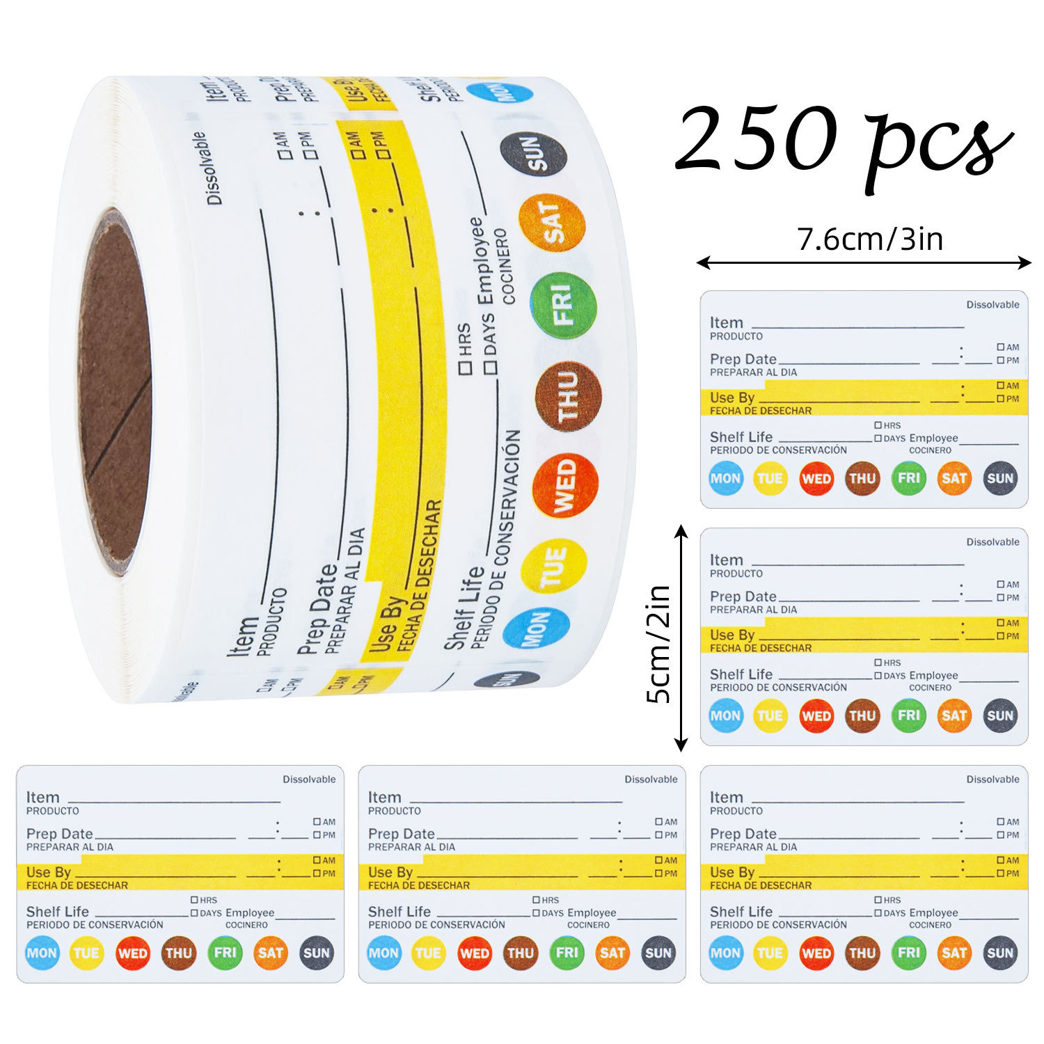 250 Pezzi/Rotolo Etichette Ade - Food Storage Label recensione e prezzo