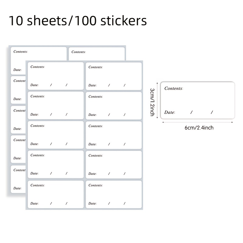 100 etichette impermeabili rim - Food Storage Label recensione e prezzo