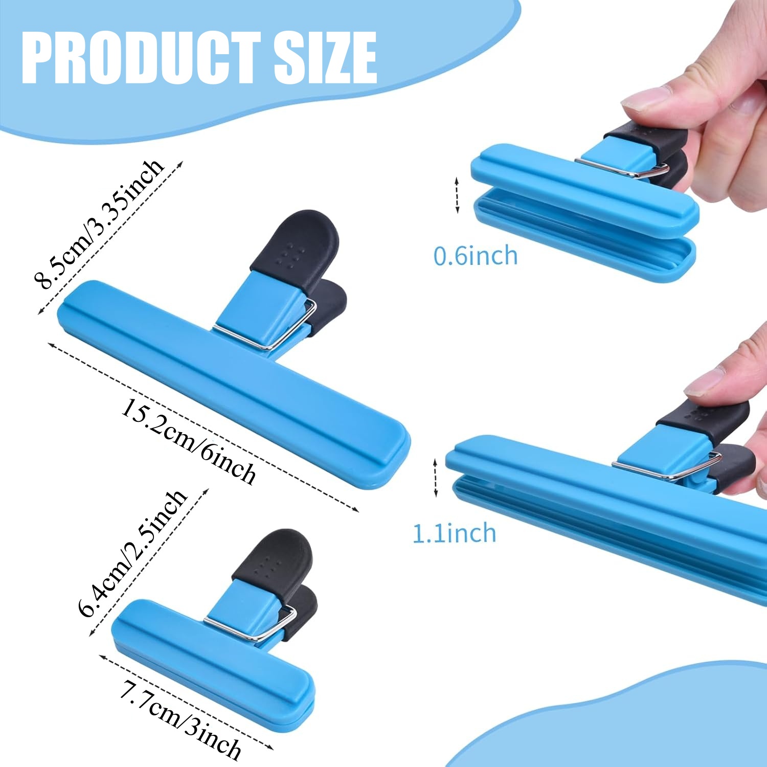 3-12PCS Clip di tenuta multius - Food Storage Zip Lock Bags recensione e prezzo
