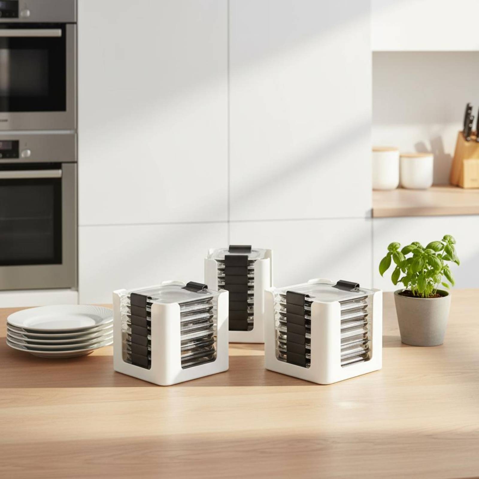 Set di 3 Organizzatori per Cop - Food Storage Square Containers recensione e prezzo